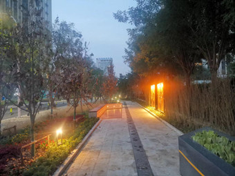 再添一景---保定高新区锦绣公园竣工